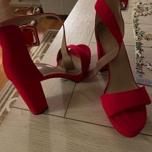 Elegant Red Women's Heels